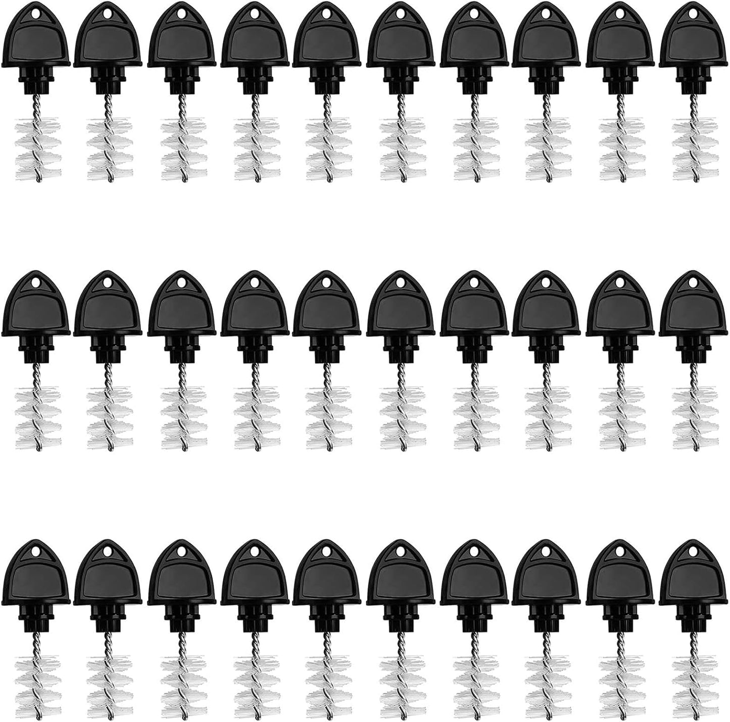 30 Beer Faucet Tap Plug Brush for Beer Faucet Plug Draft Beer Tap Cover Tap Plugs Beer Brush Plugs Beer Faucet Brush Caps Cover Beer Faucet Kegging Tap Cleaning Brush- 30 Pack Keg Beer Tap Brush Plug