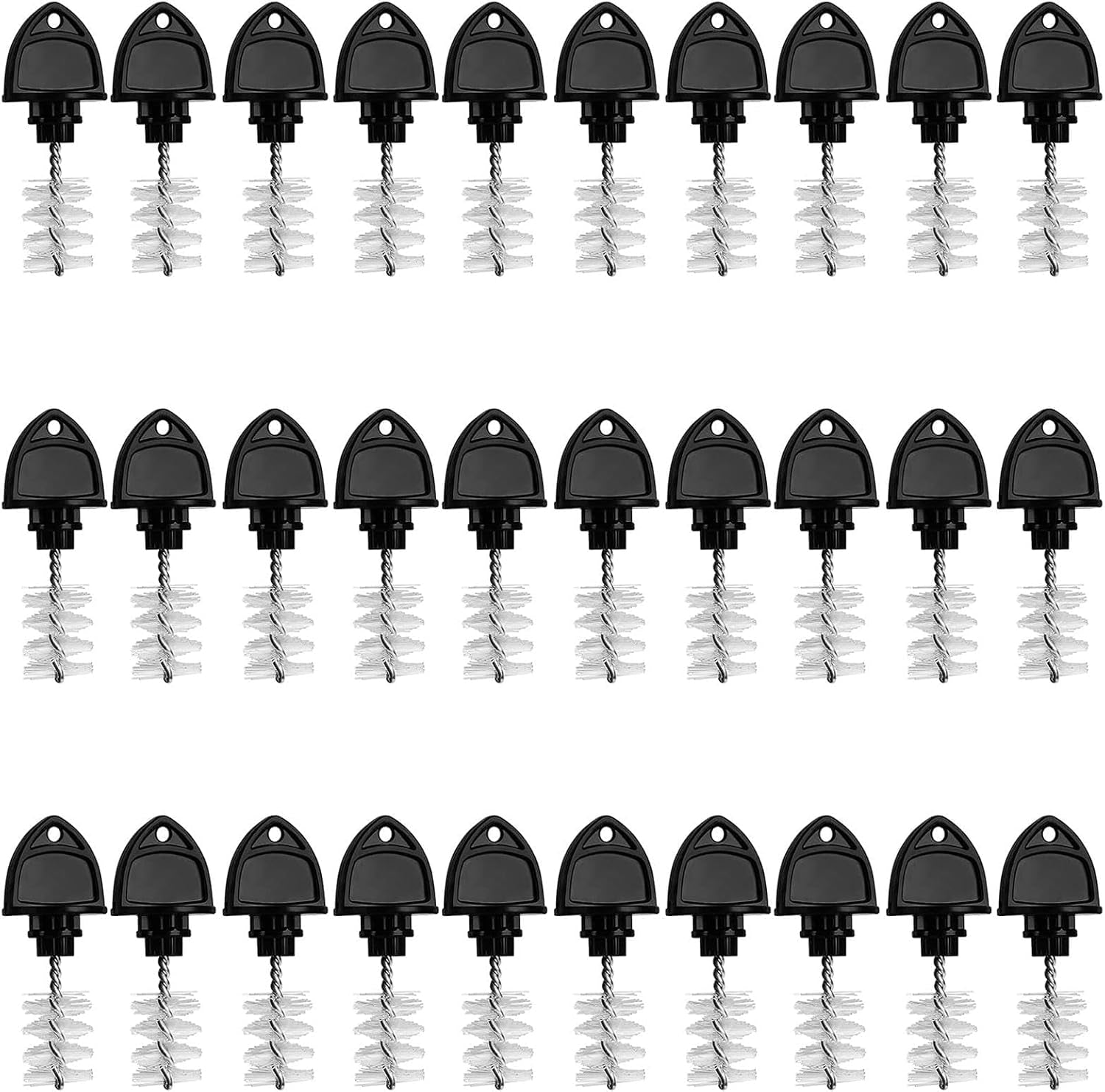 30 Beer Faucet Tap Plug Brush for Beer Faucet Plug Draft Beer Tap Cover Tap Plugs Beer Brush Plugs Beer Faucet Brush Caps Cover Beer Faucet Kegging Tap Cleaning Brush- 30 Pack Keg Beer Tap Brush Plug
