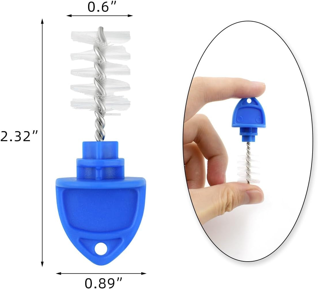 20 Pack Beer Tap Plug Brush for Faucet Draft Beer Tap Plugs Brush Beer Tap Cleaning Brush Beer Faucet Brush Cap Cover Kit Keg Tap Beer Tap Plugs with Brushes Faucet Soother Sanitary Covers (Blue)
